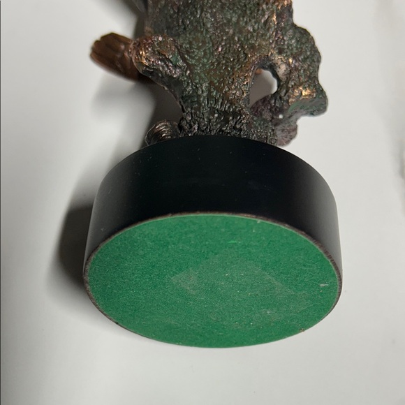 Copper Sea Turtle Sculpture on Black Base - Picture 6 of 7